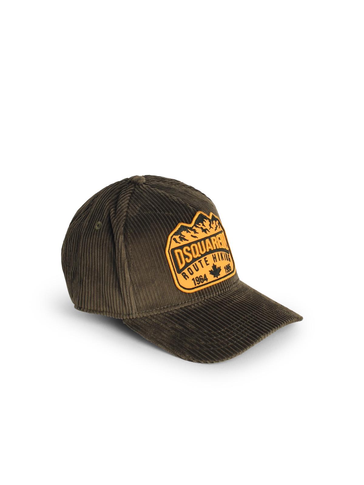 Shop Dsquared2 Green Cotton Cap In Military