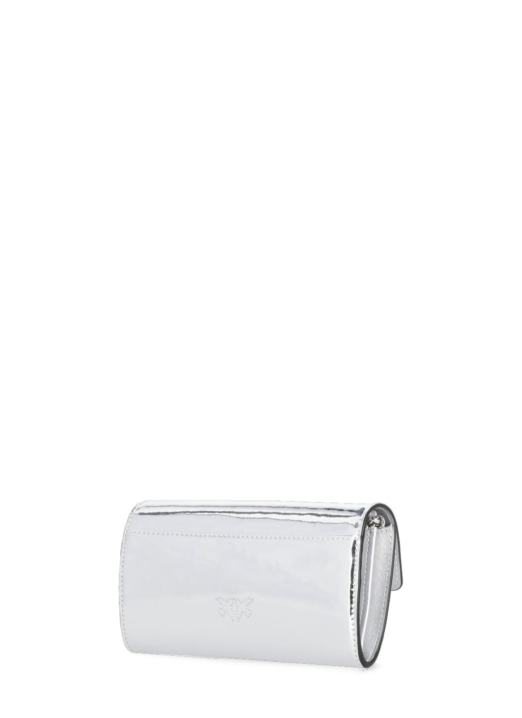 Shop Pinko Love Color Block Wallet In Silver