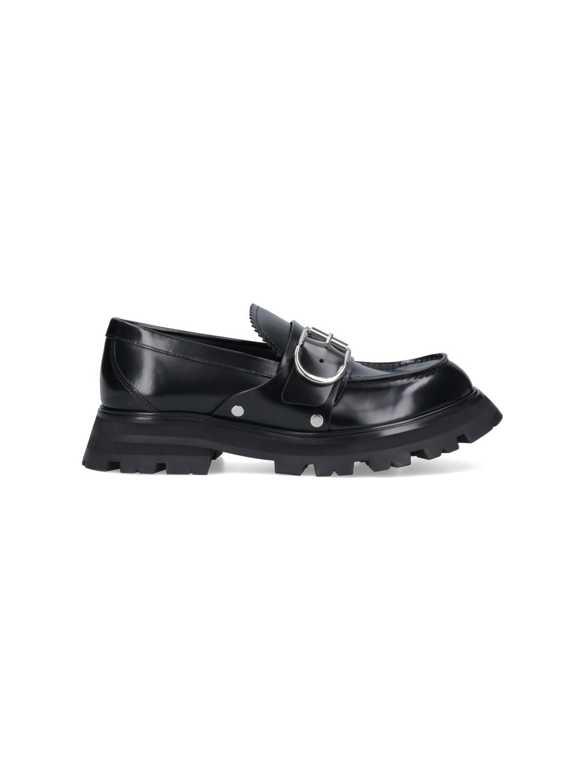 Shop Alexander Mcqueen Wander Loafers In Black