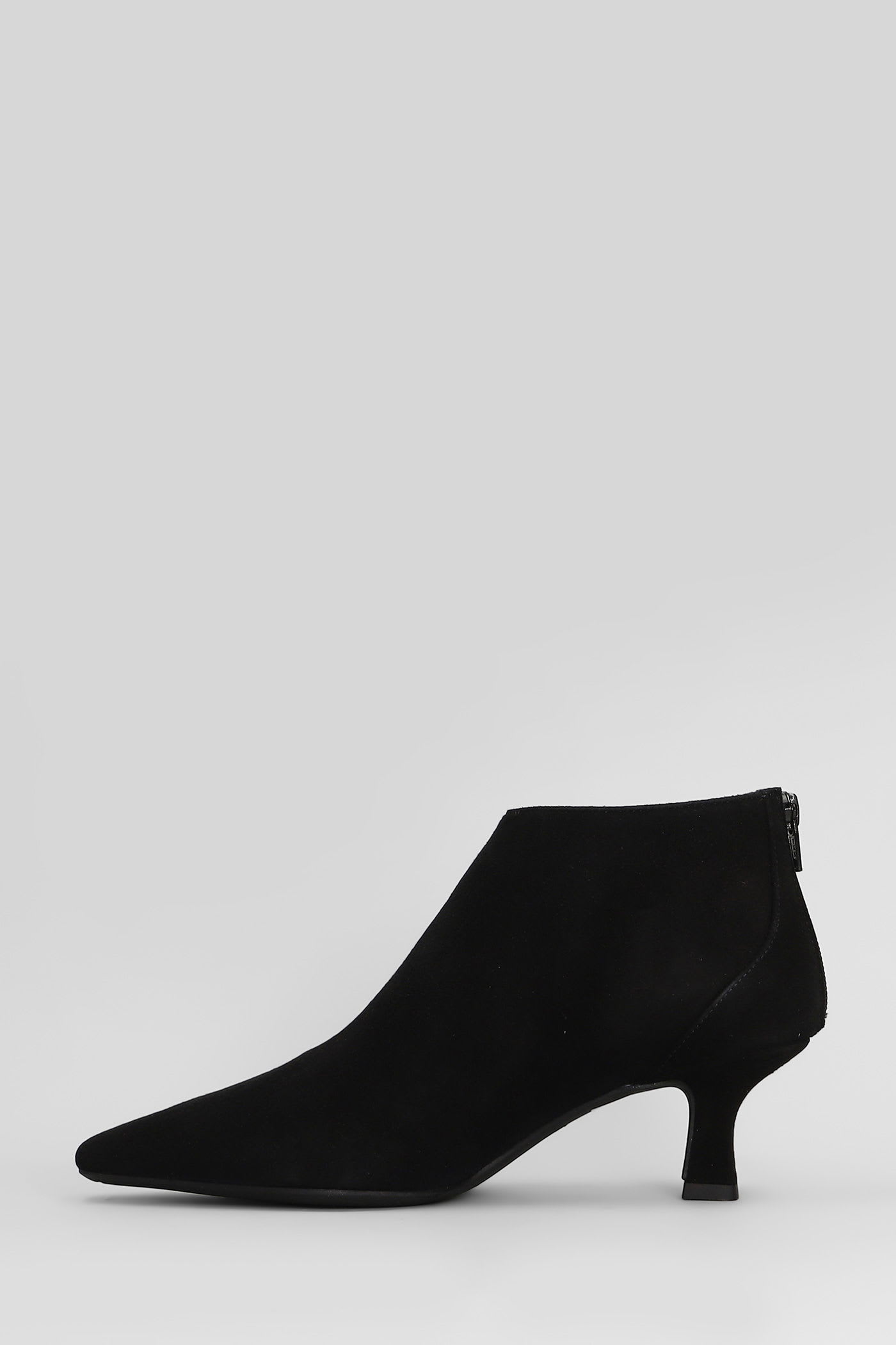 Roberto Festa Esta High Heels Ankle Boots In Black Suede In Black