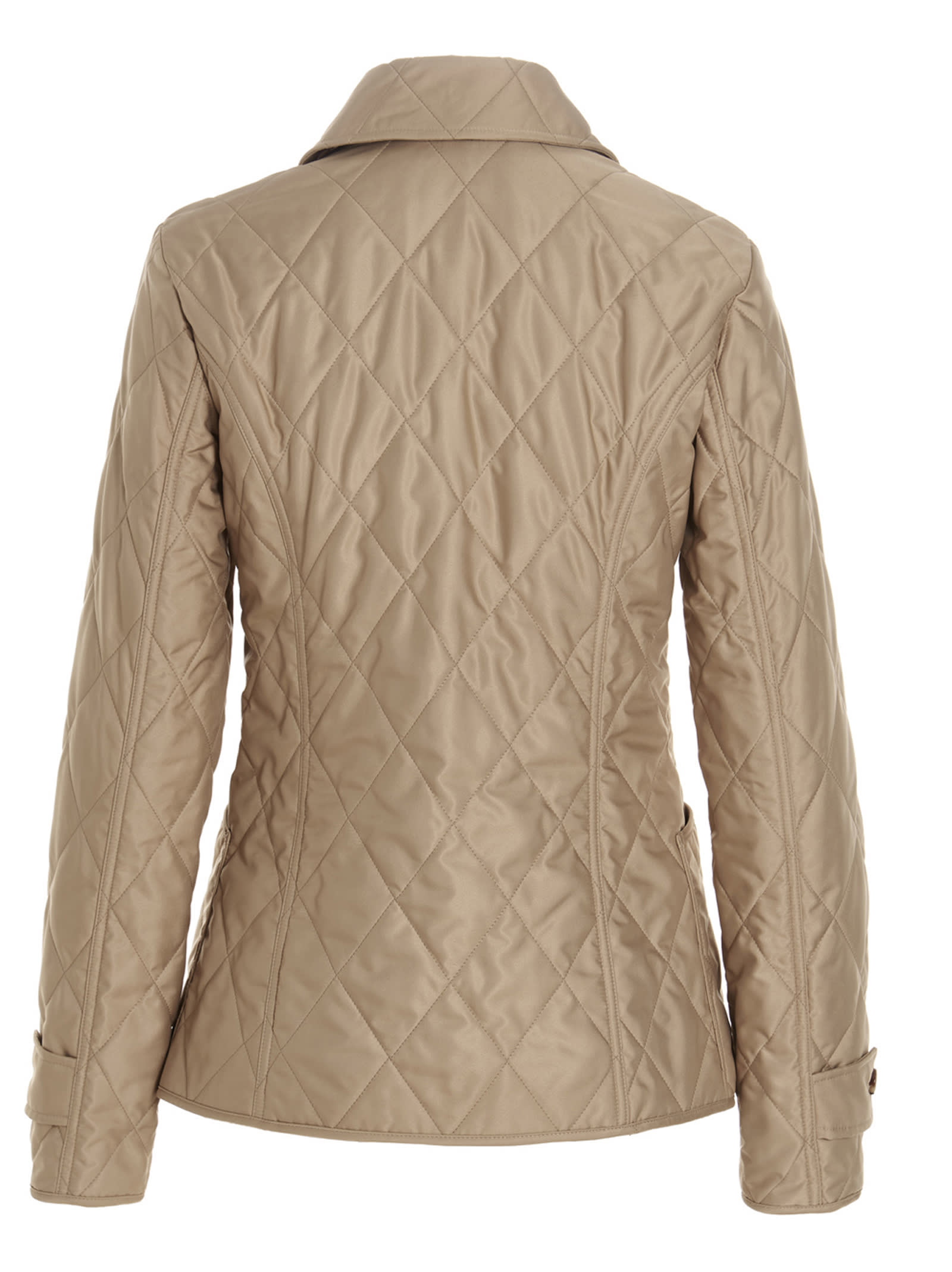 Shop Burberry Farnleigh Jacket In Beige