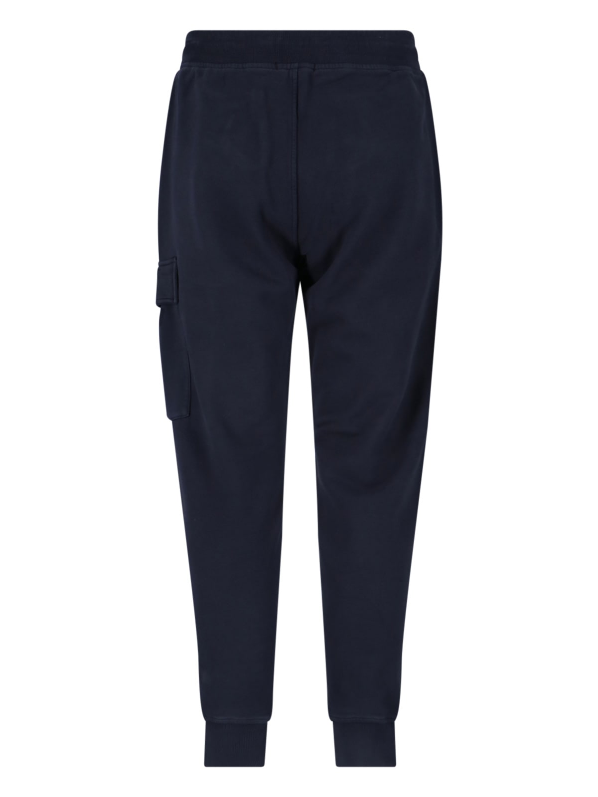 C.p. Company Logo Sporty Pants In Black