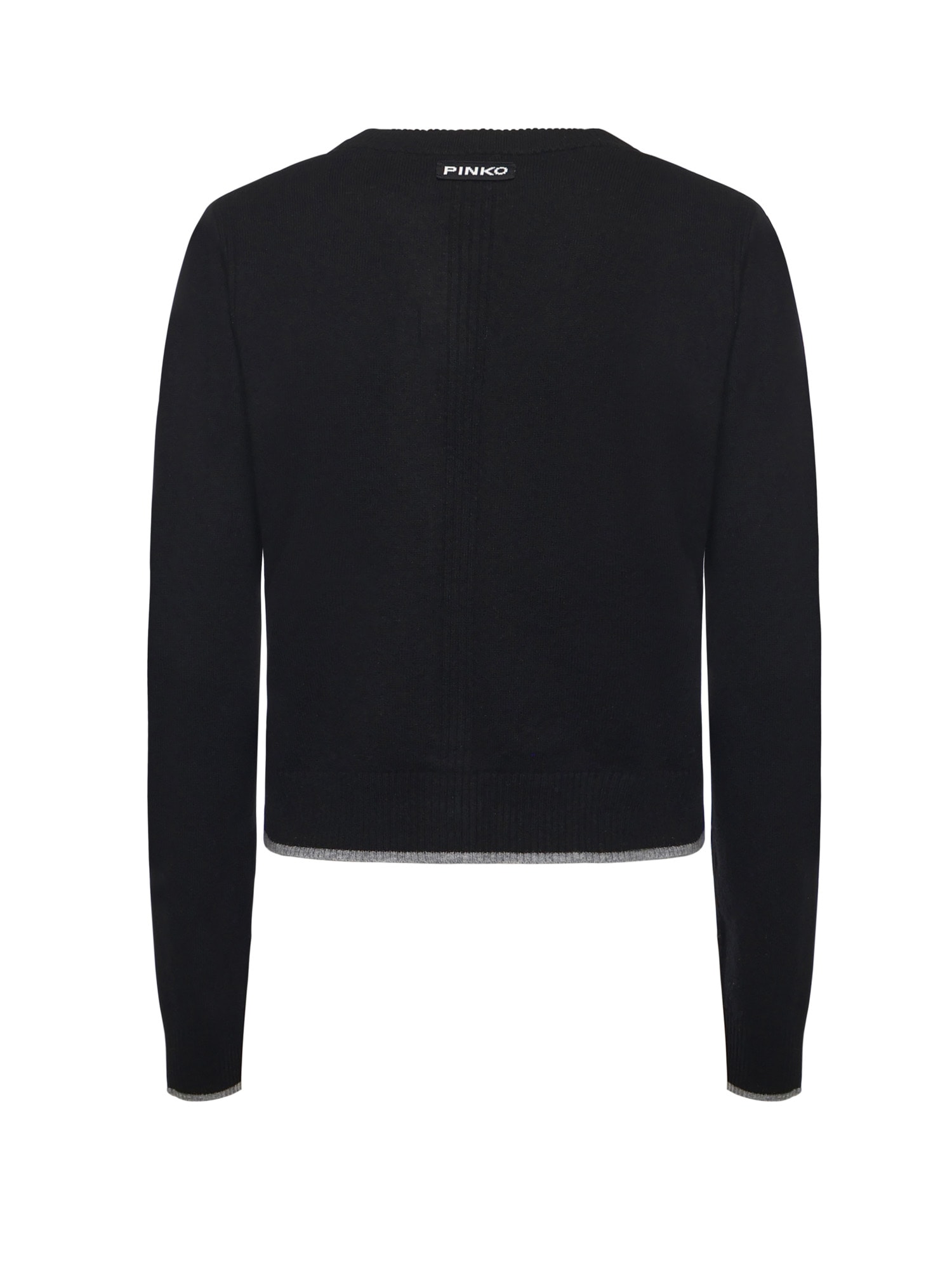 Pinko V-neck Cardigan In Black