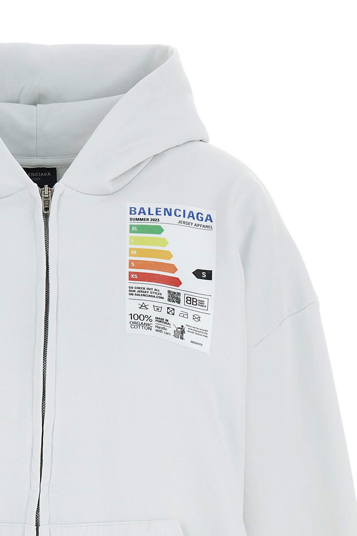 Balenciaga energy patch zip up hoodie cbeev.in