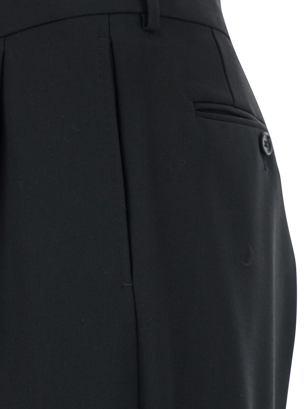 Tom Ford High Twist Broken Twill Double Pleat Trousers Clothing In Gray