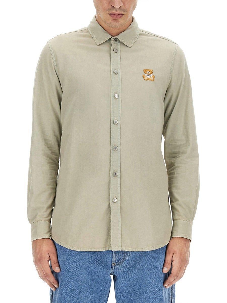 Moschino Buttoned Long-sleeved Denim Shirt Moschino