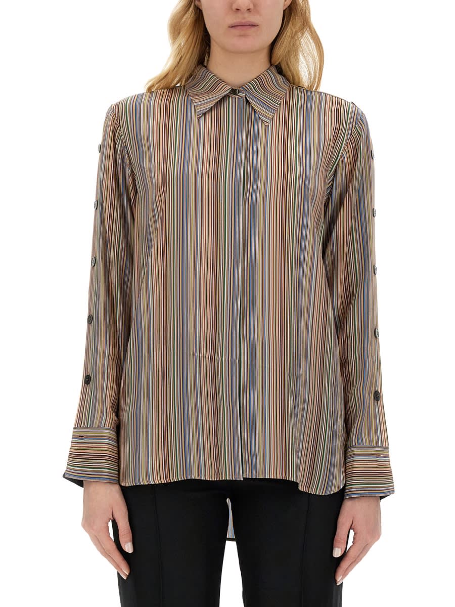 Shop Paul Smith Signature Stripe Shirt In Multicolour