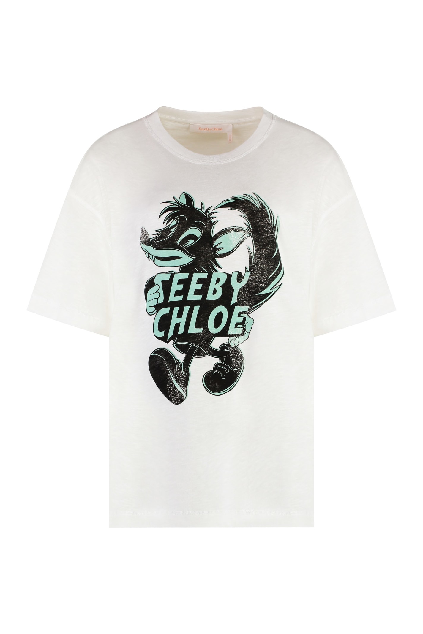 See by Chloé Printed Cotton T-shirt