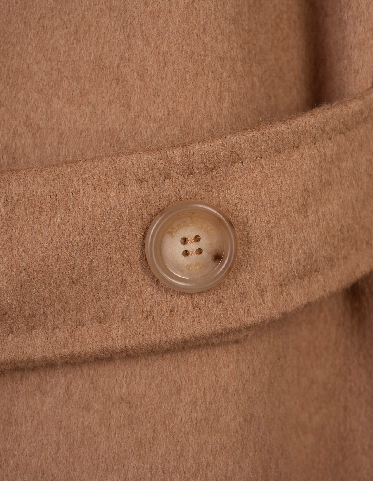 Shop Max Mara Camel Fungo Coat In Brown