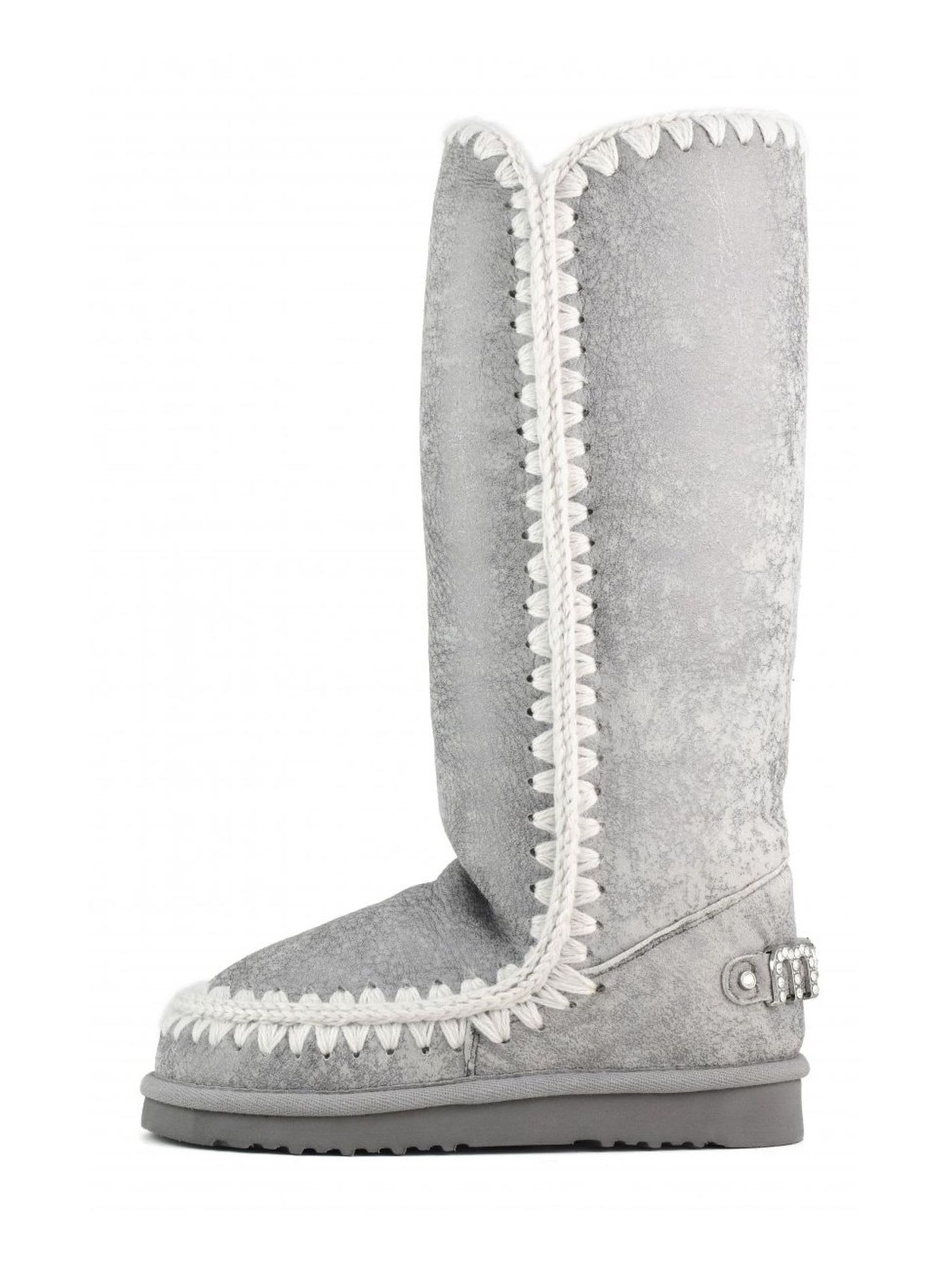 Mou Silky Silver Sheepskin Eskimo 40 In Silver