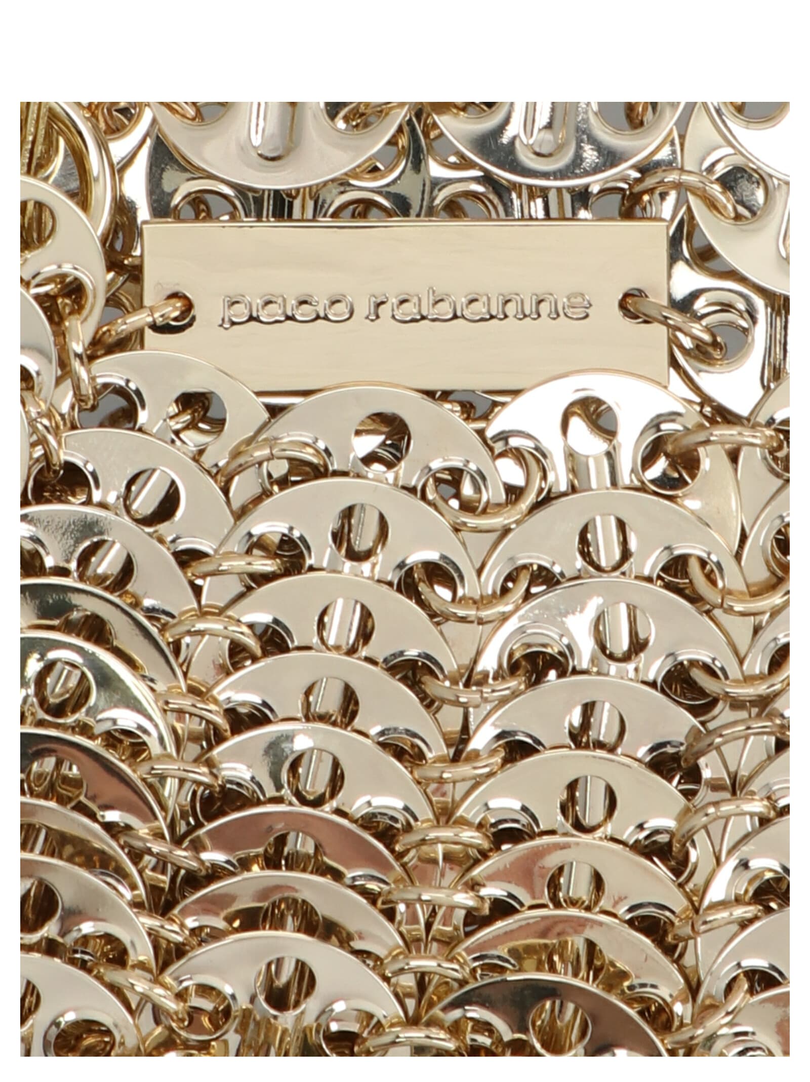 Shop Rabanne 1969 Nano Shoulder Bag In Gold