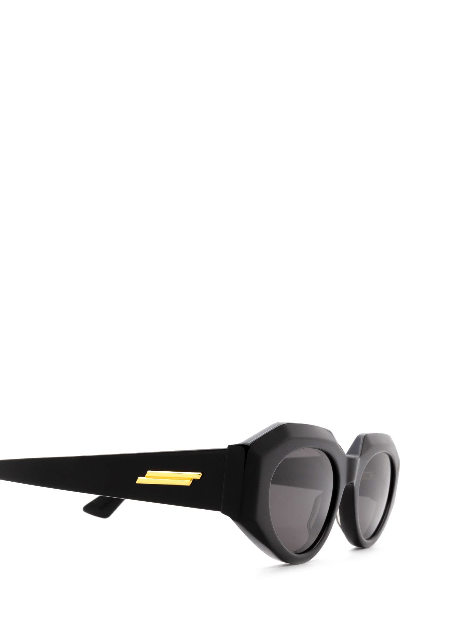 Shop Bottega Veneta Bv1031s Black Sunglasses
