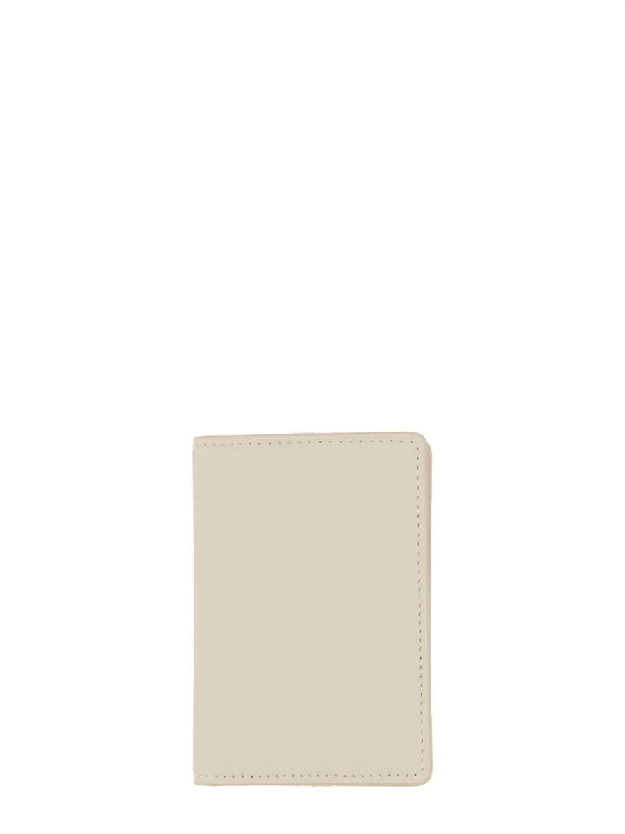 Shop Maison Margiela Bi-fold Card Holder In Grey