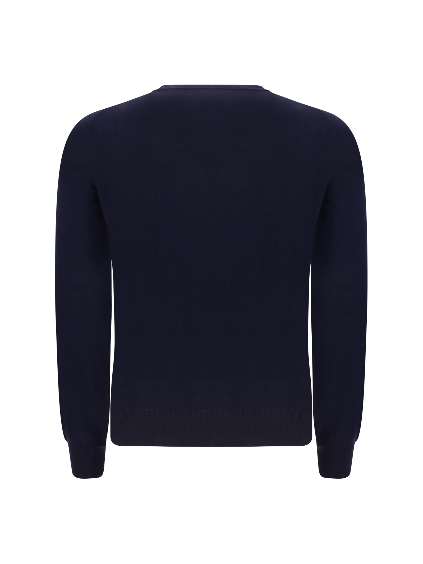 Shop Brunello Cucinelli Sweater In Navy
