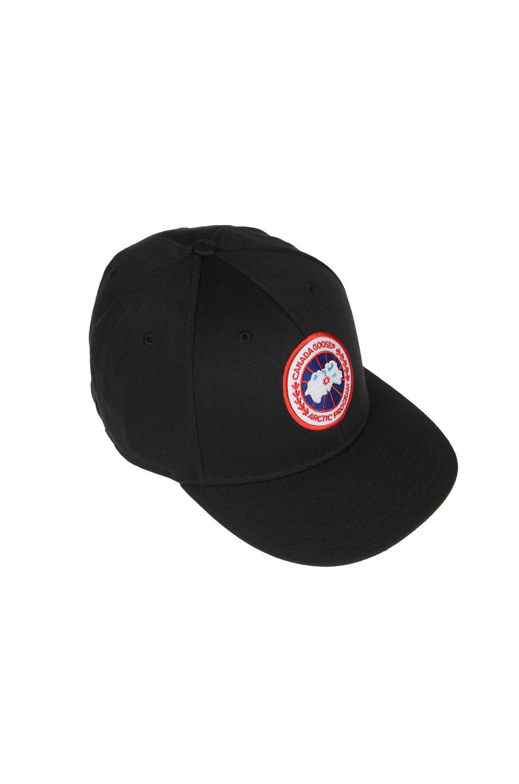 Shop Canada Goose Logo Embroidered Tonal Cap In Black