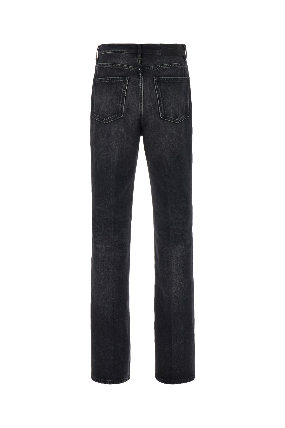 Shop Ferragamo Black Denim Jeans In 002