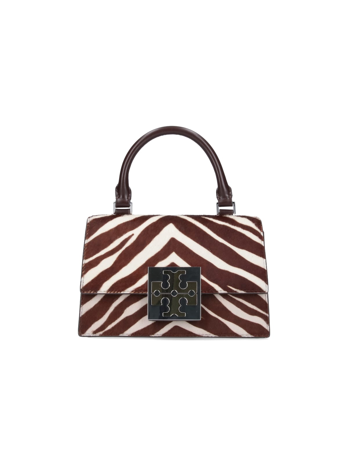 Shop Tory Burch Mini Bag Bon Bon In Brown