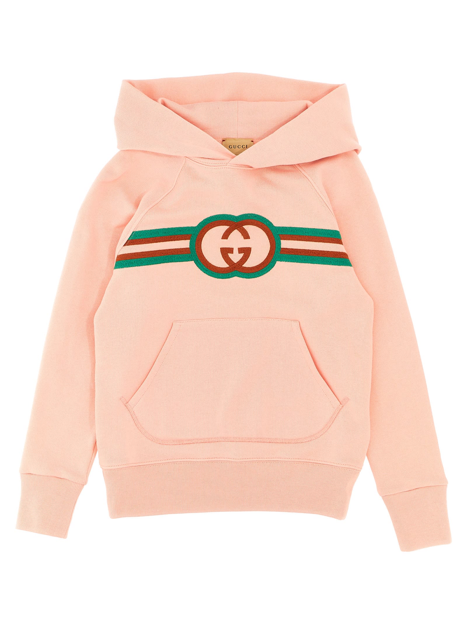 GUCCI LOGO EMBROIDERY HOODIE