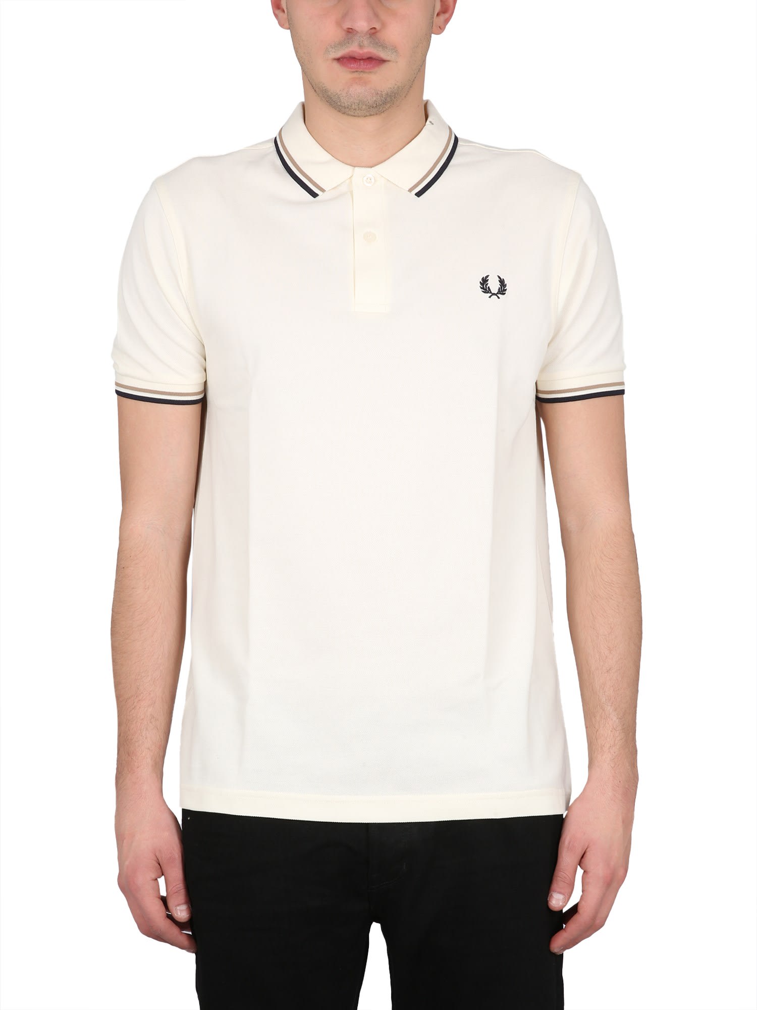 pubertet undskylde Føde Fred Perry Polo With Logo Embroidery In Powder | ModeSens