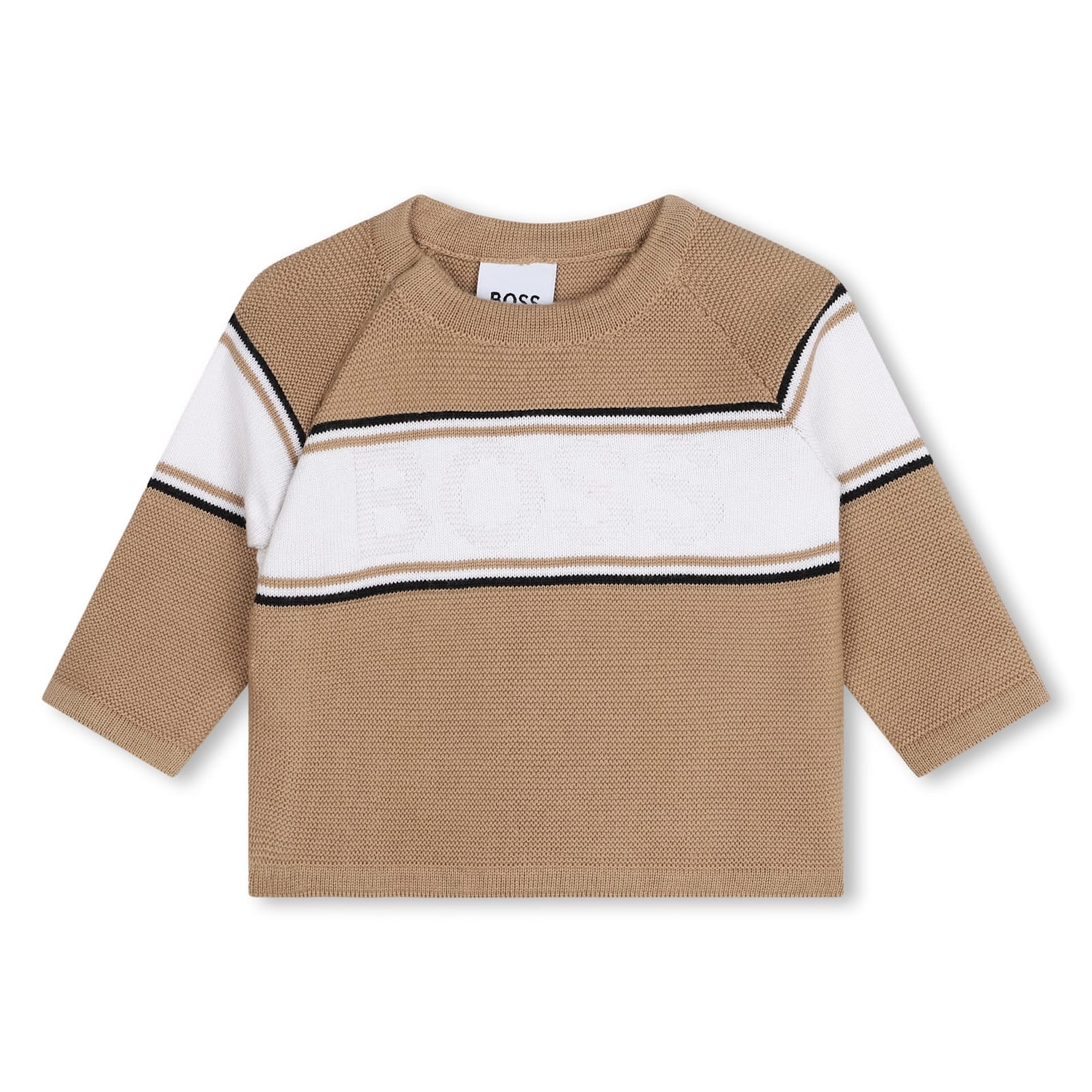 Hugo Boss Babies' Completo 2 Pezzi Con Logo In Neutral