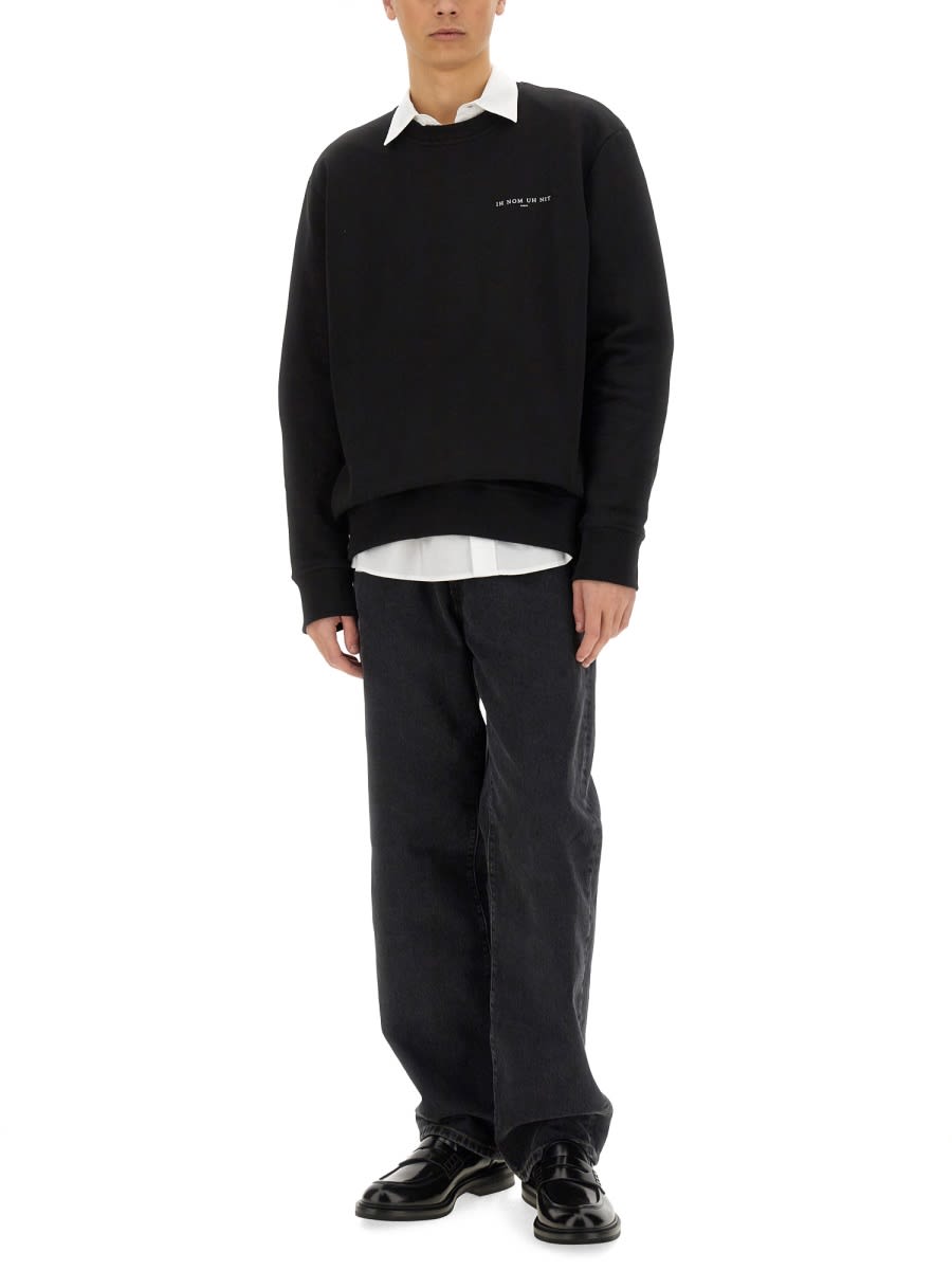 Ih Nom Uh Nit Crown Mask Print Sweatshirt In Black