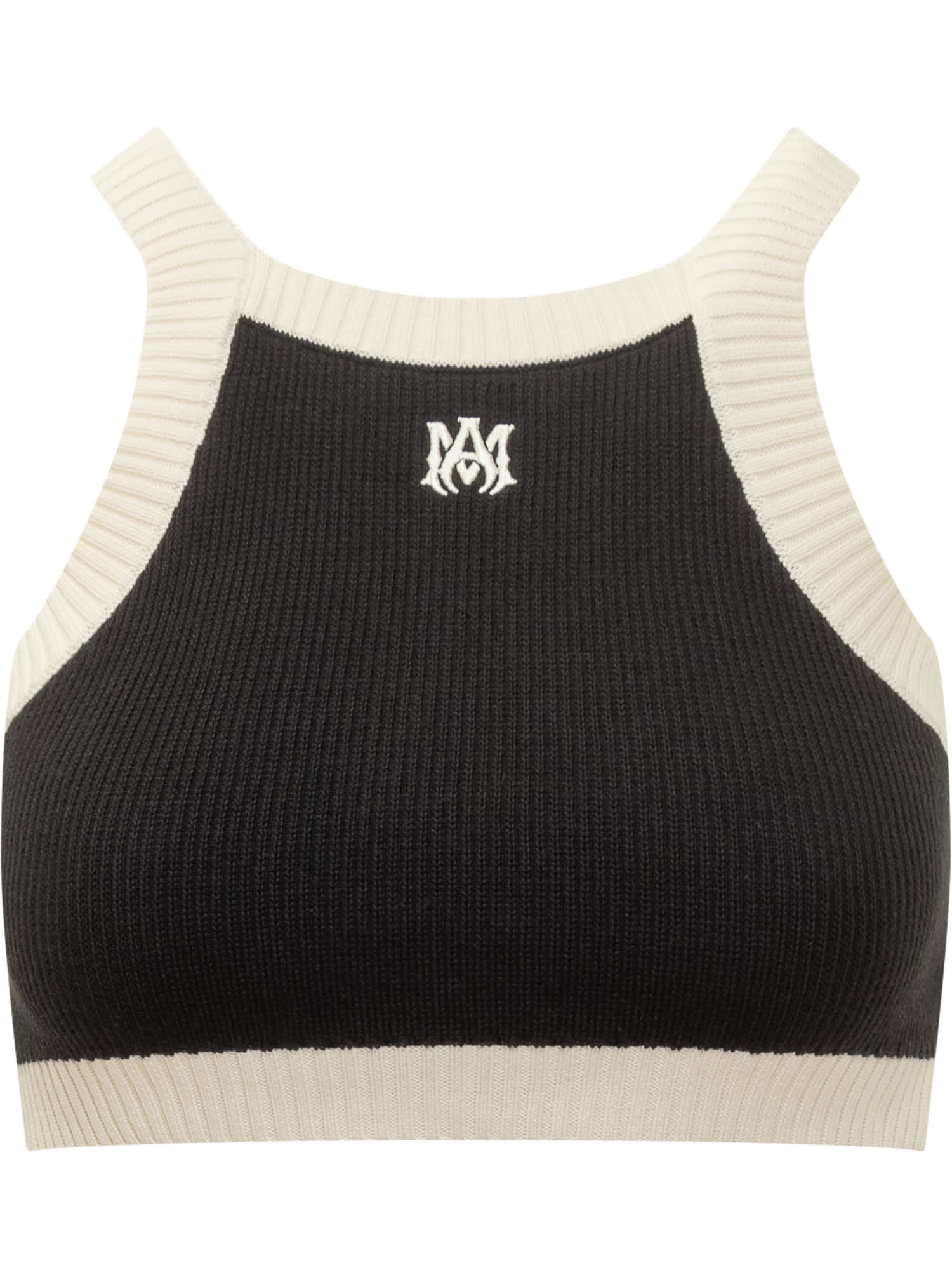 Amiri Cropped Tank Top In Black