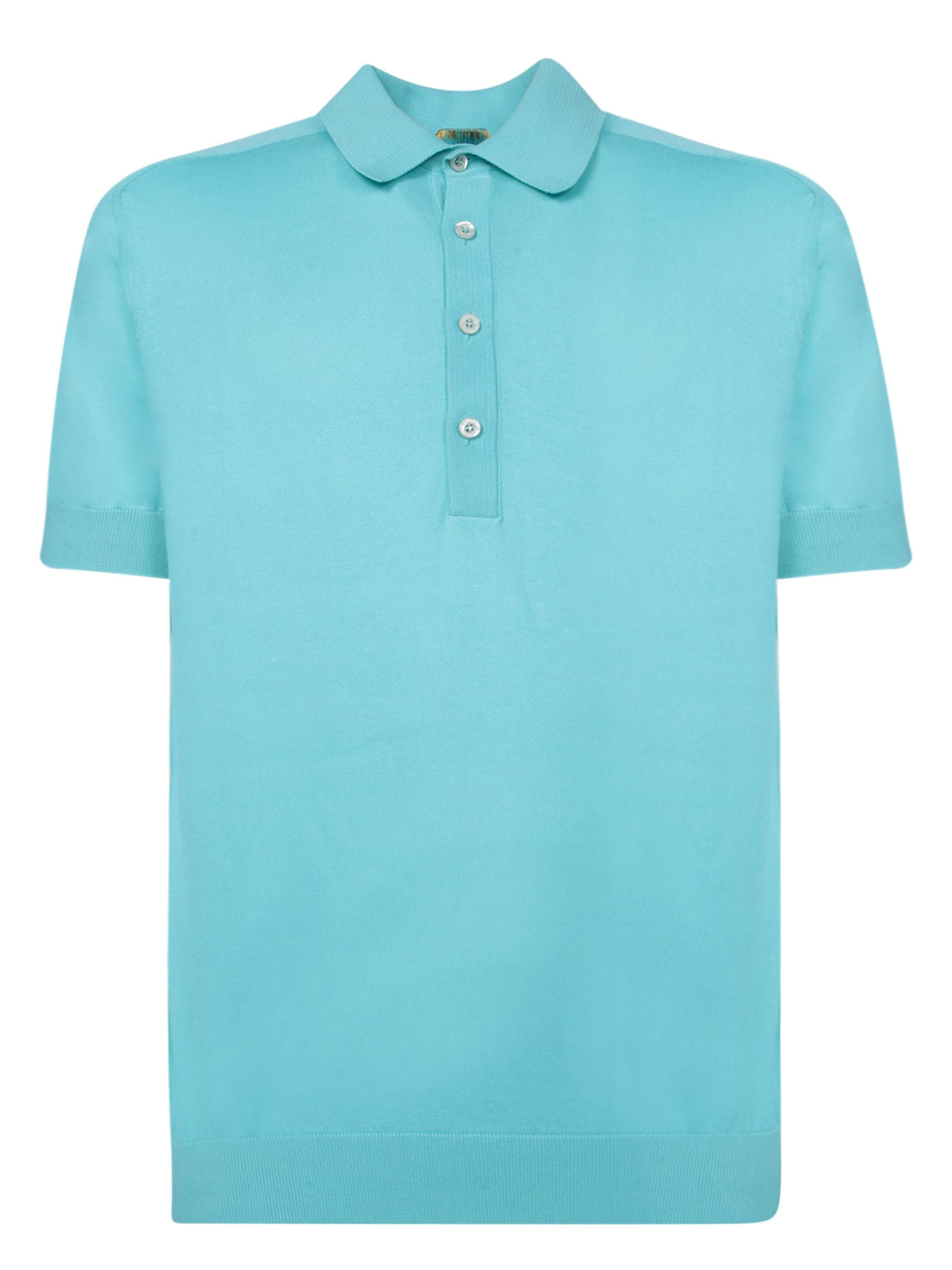 Turquoise Sea Island Cotton Polo