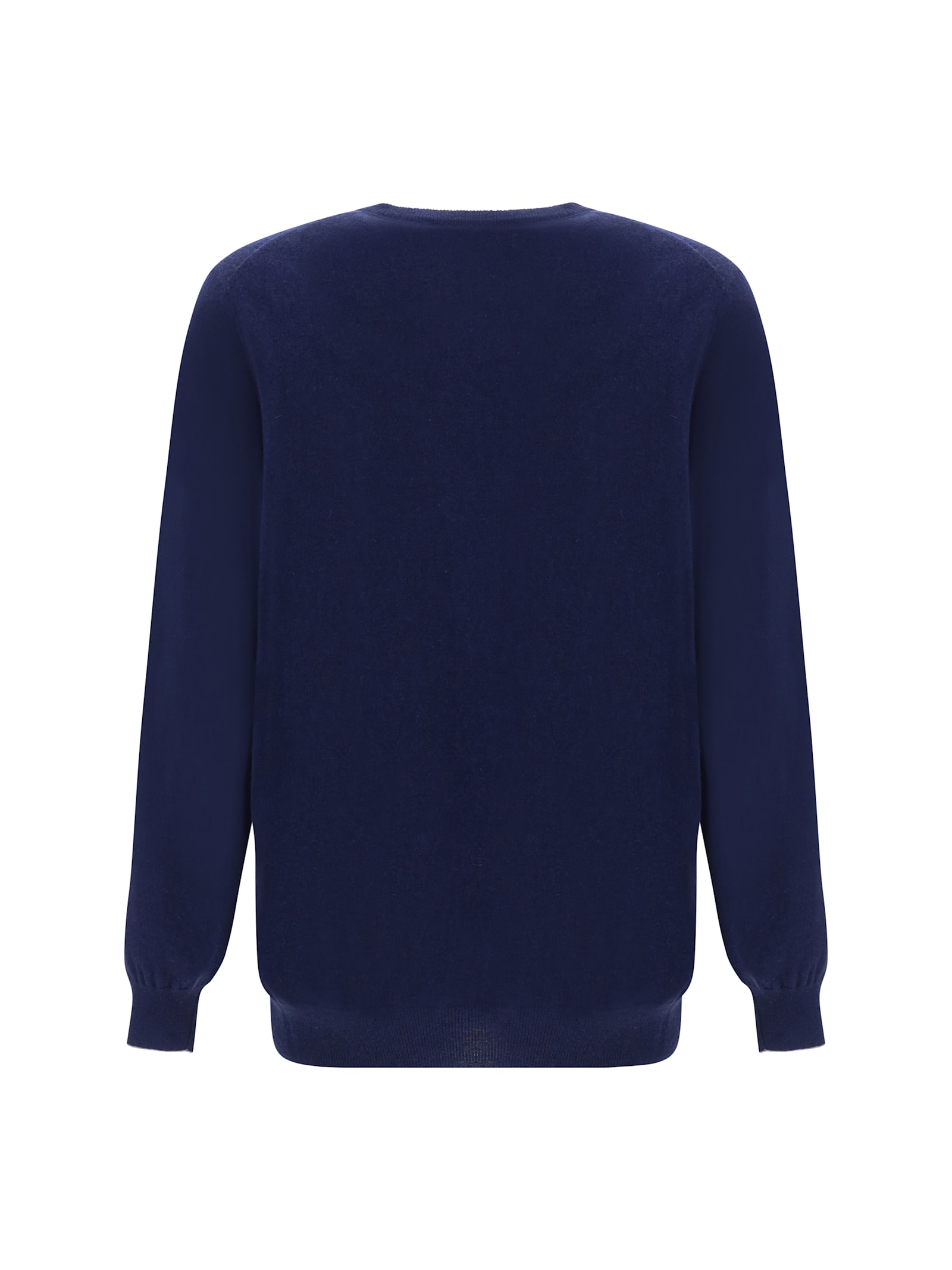 Brunello Cucinelli Cashmere-blend Crewneck Sweater In Blue