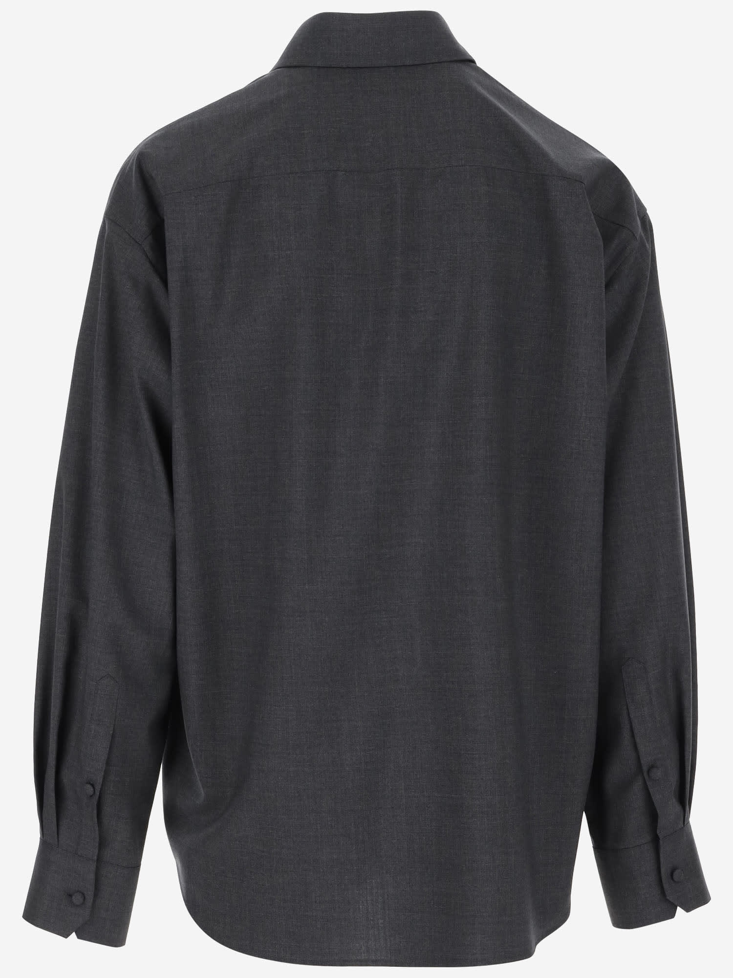 VALENTINO WOOL LOGO SHIRT 