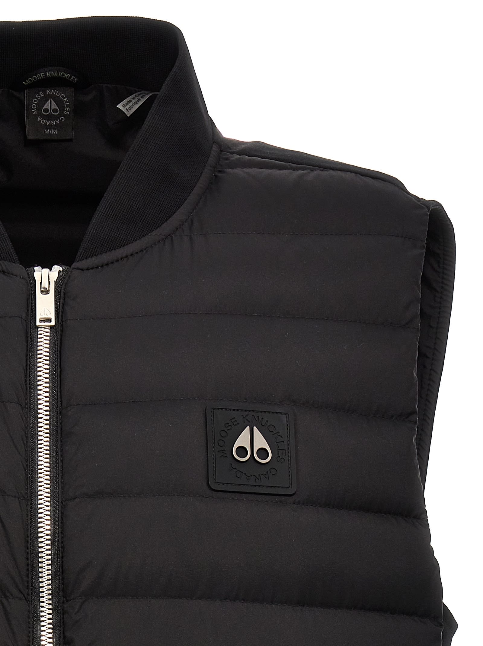 Shop Moose Knuckles Air Down Explorer Vest In Black