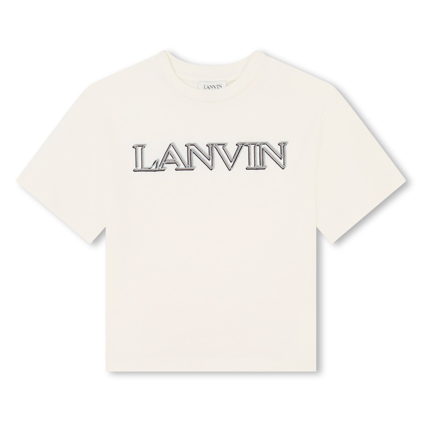Lanvin Kids' T-shirt Con Logo In White
