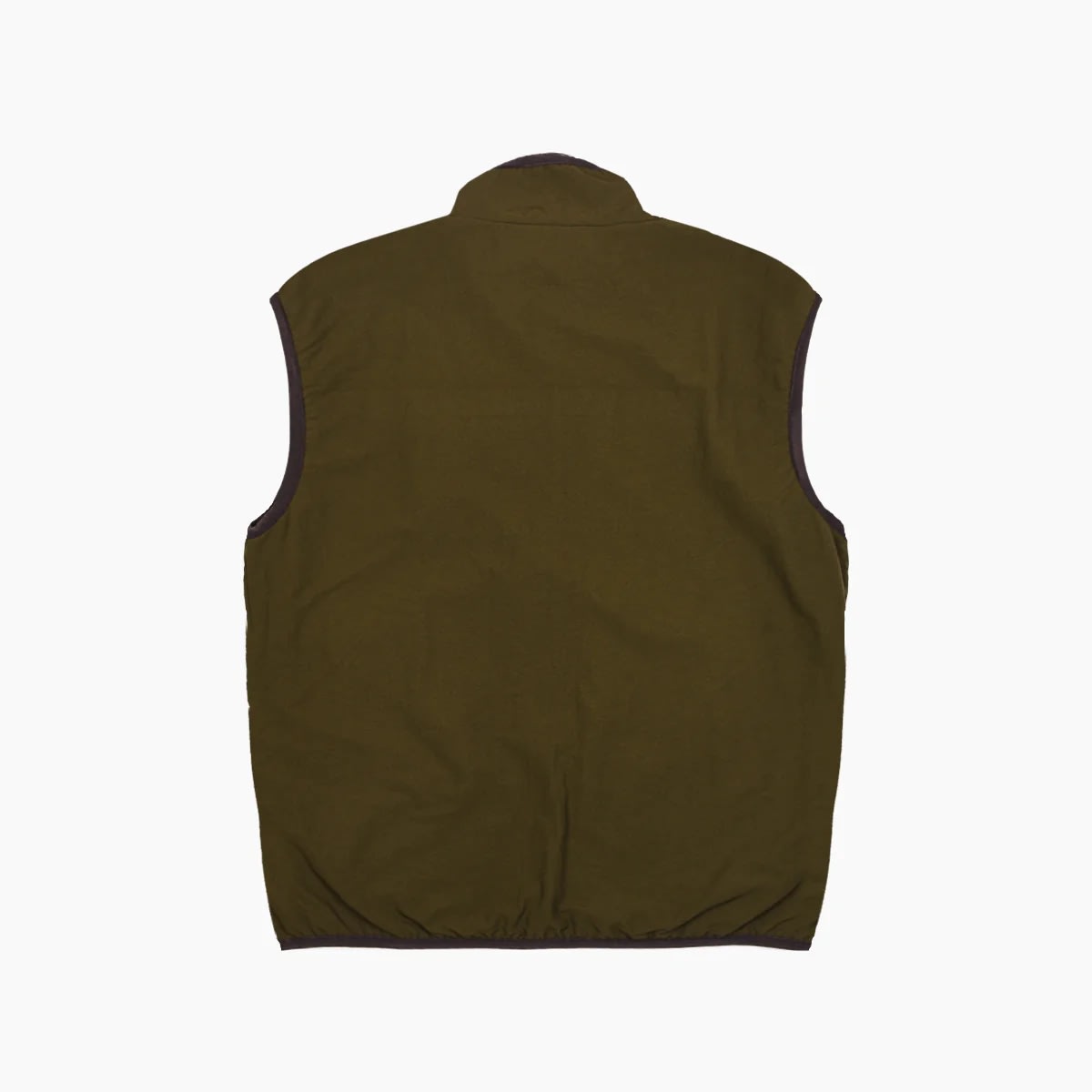Shop Gramicci Reversible Fleece Vest In Brown