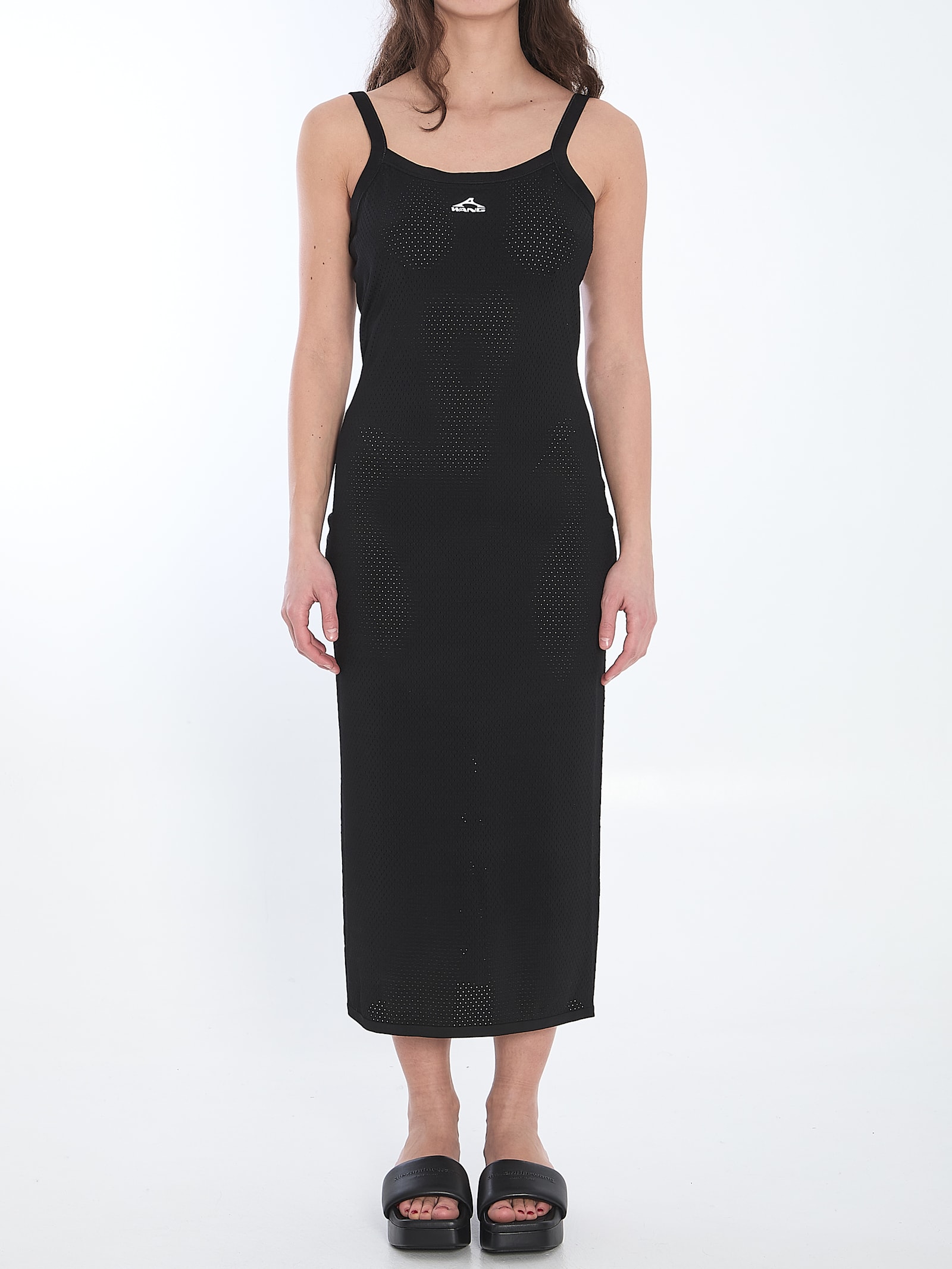Alexander Wang Slip Dress With 3d Logo
