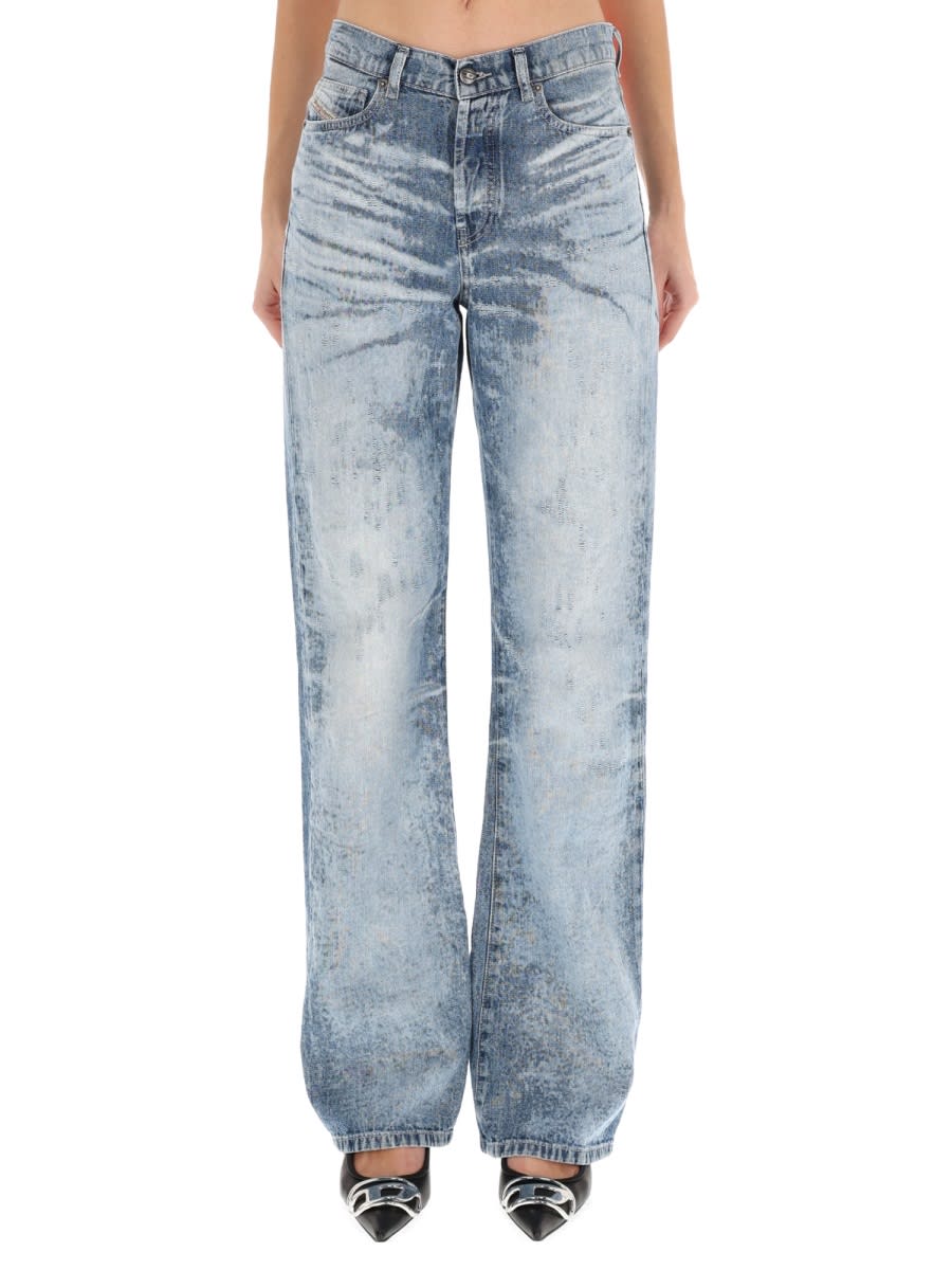 Diesel 1971 D-sent Light Blue Regular-fit Jeans In Blue