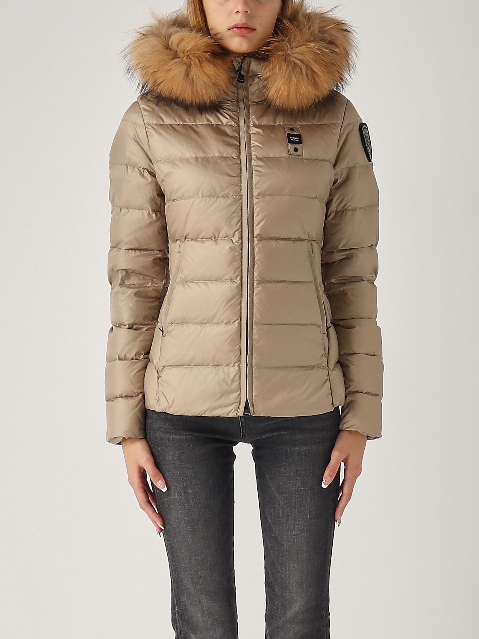 Shop Blauer Arcadia Jacket In Beige Chiaro