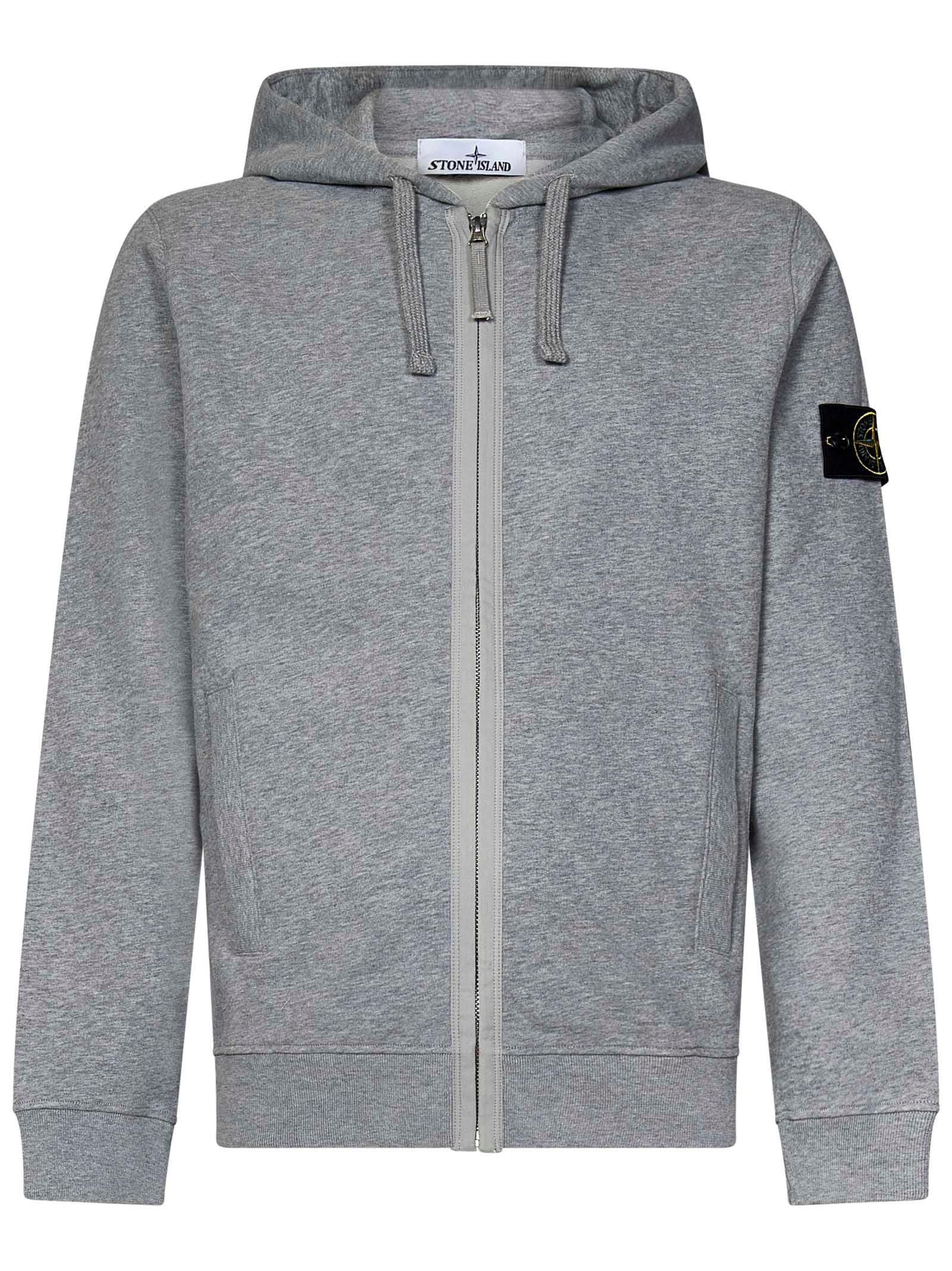 Shop Stone Island Swetshirt In Grey