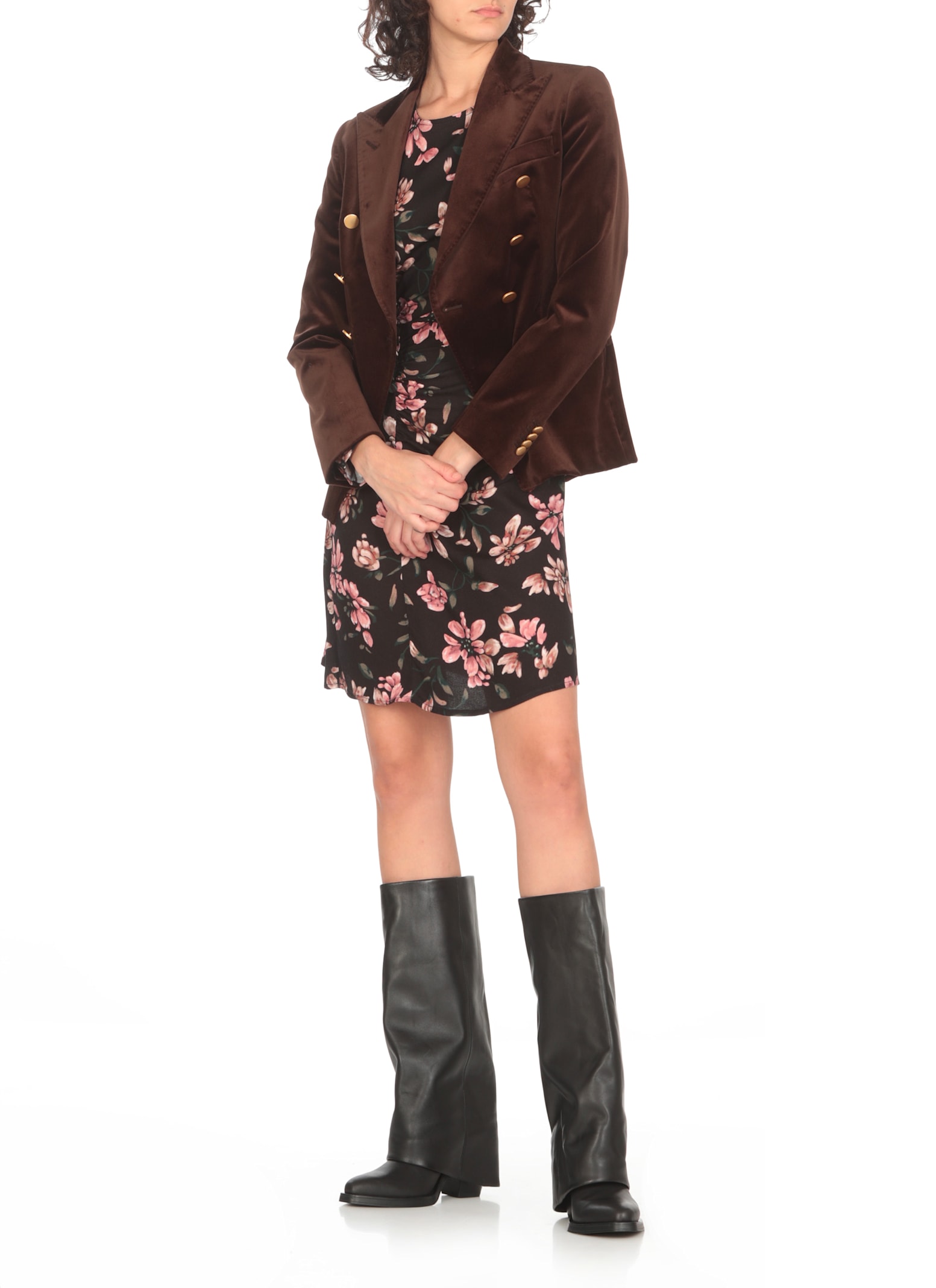 Shop Tagliatore Alicya Blazer In Brown