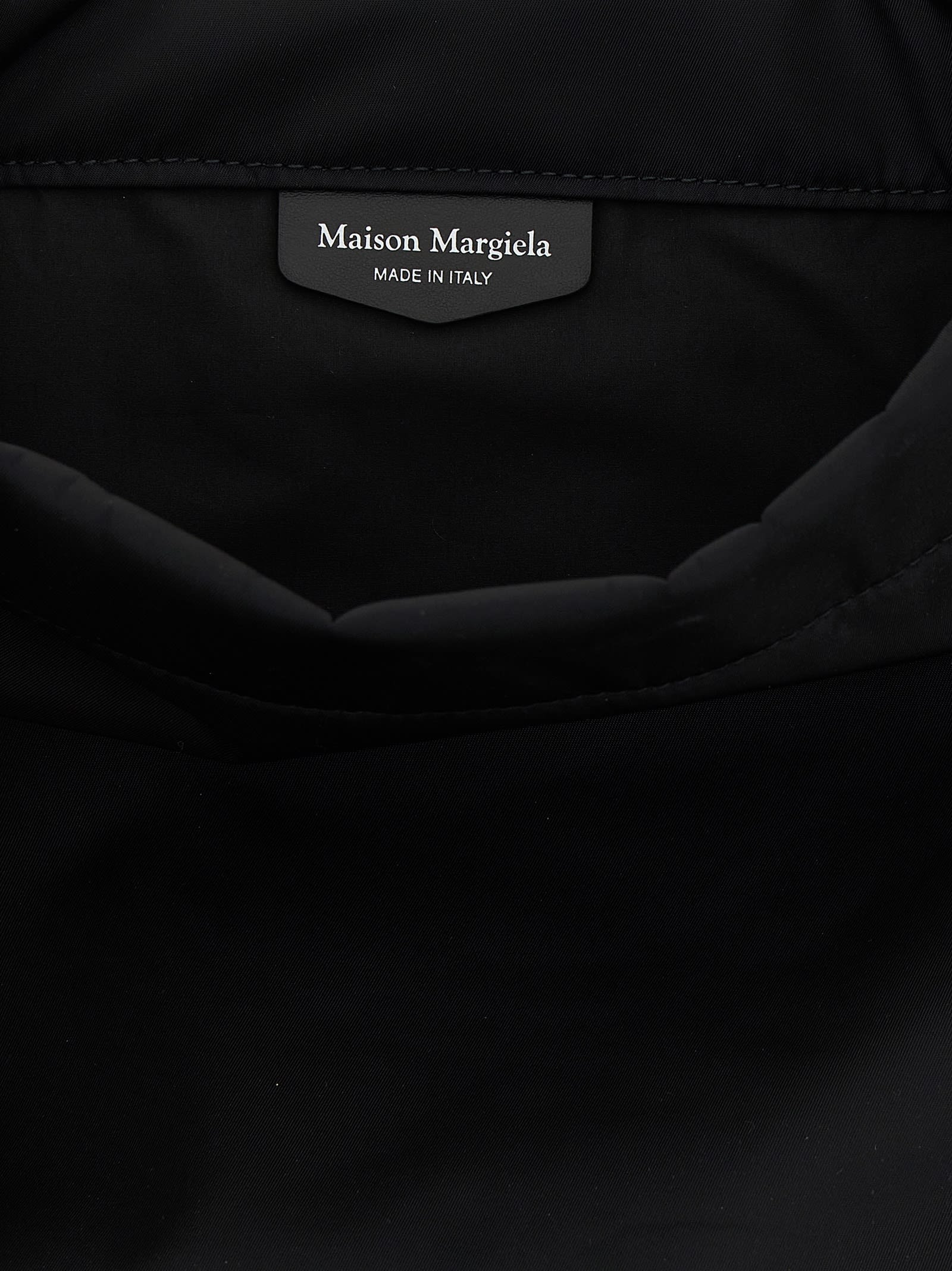 Maison Margiela Versatile Roll-top Backpack Adjustable Strap In Black