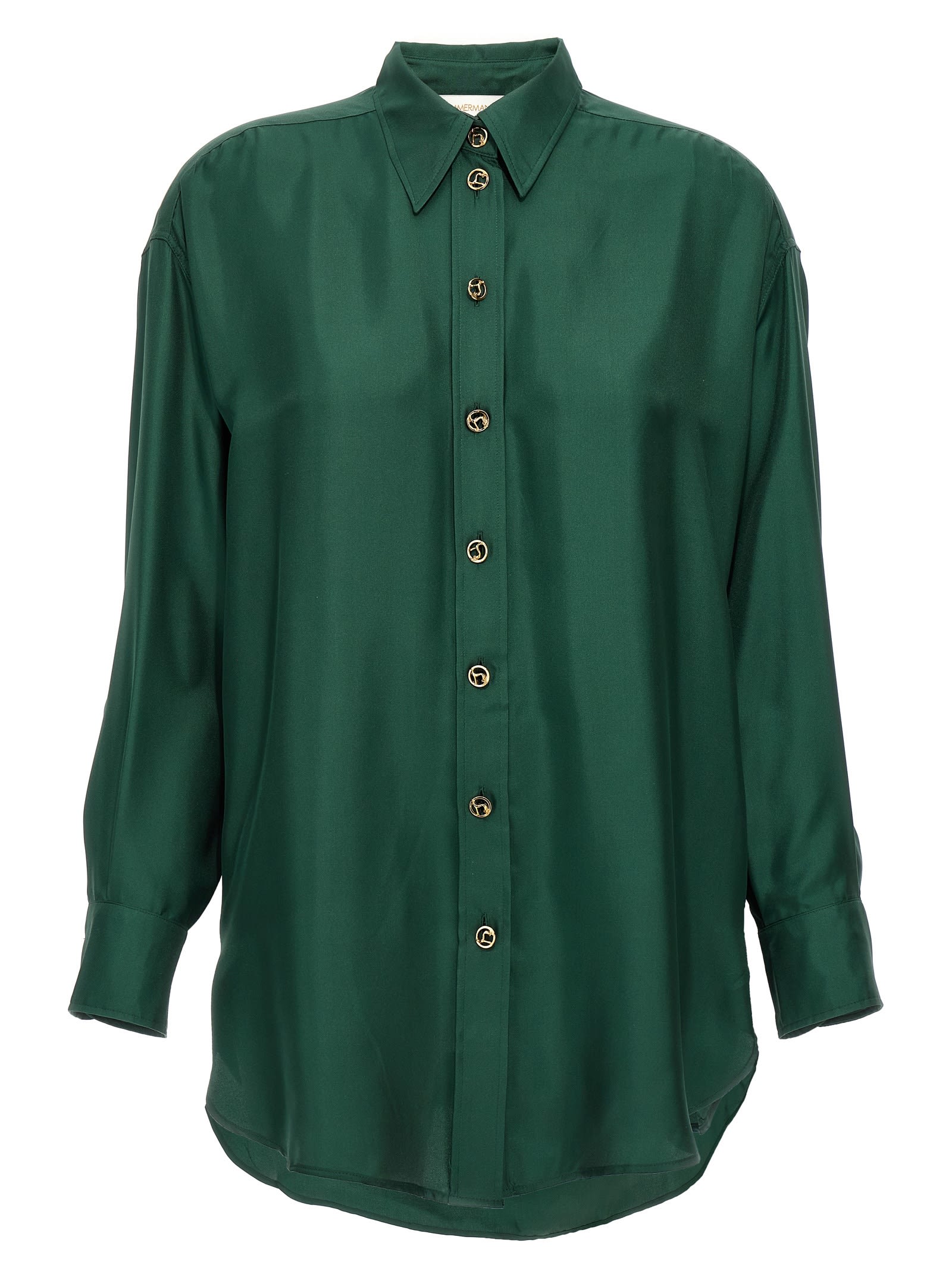 Shop Zimmermann Pavilion Shirt In Green