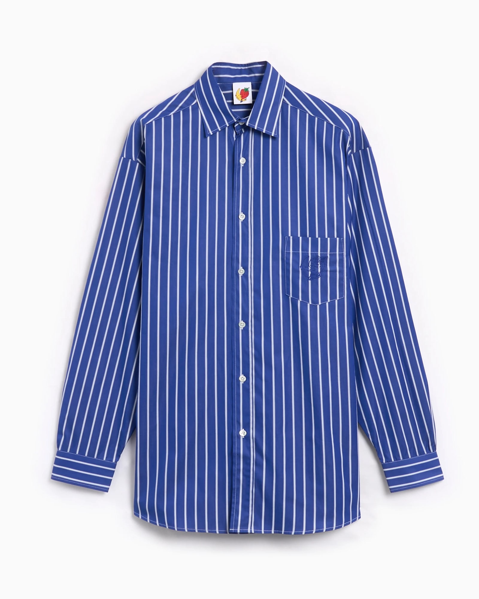 Unisex Striped Button Down Shirt Woven