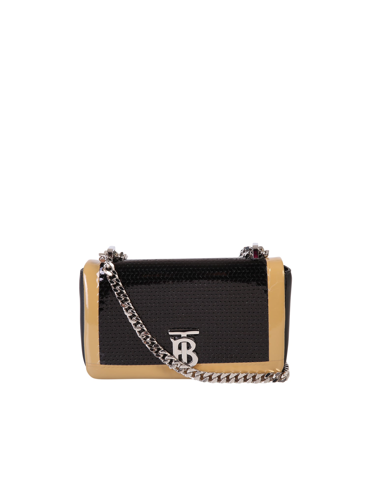 Burberry Sequined Bag In Black