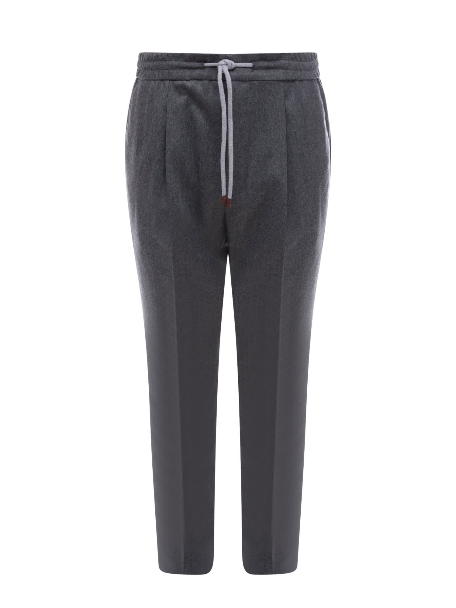 Shop Brunello Cucinelli Trouser In Grey