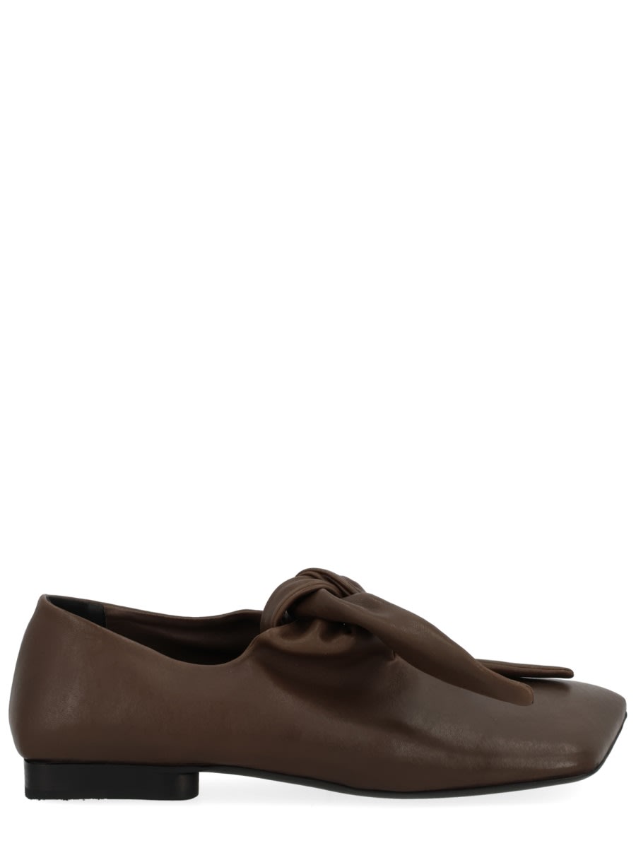 Uma Wang Stylish Lace-up Shoes Bow Detail In Brown