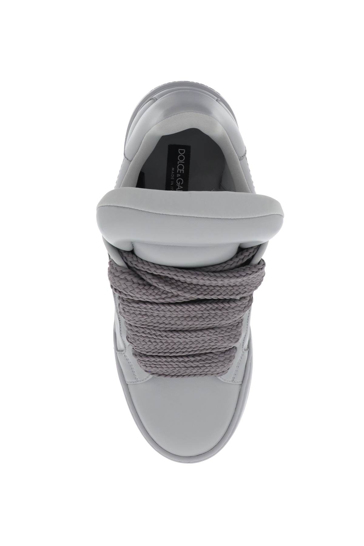 Shop Dolce & Gabbana Mega Skate Sneakers In Grafite (grey)