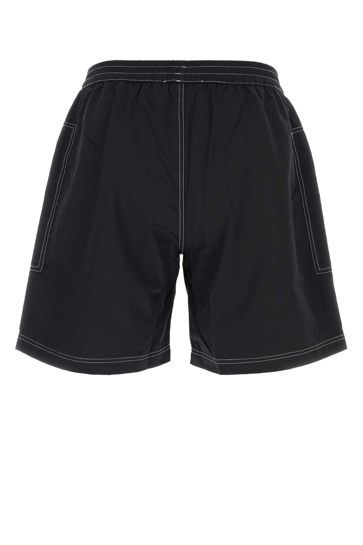 Gimaguas Black Cotton Quique Bermuda Shorts In Multi