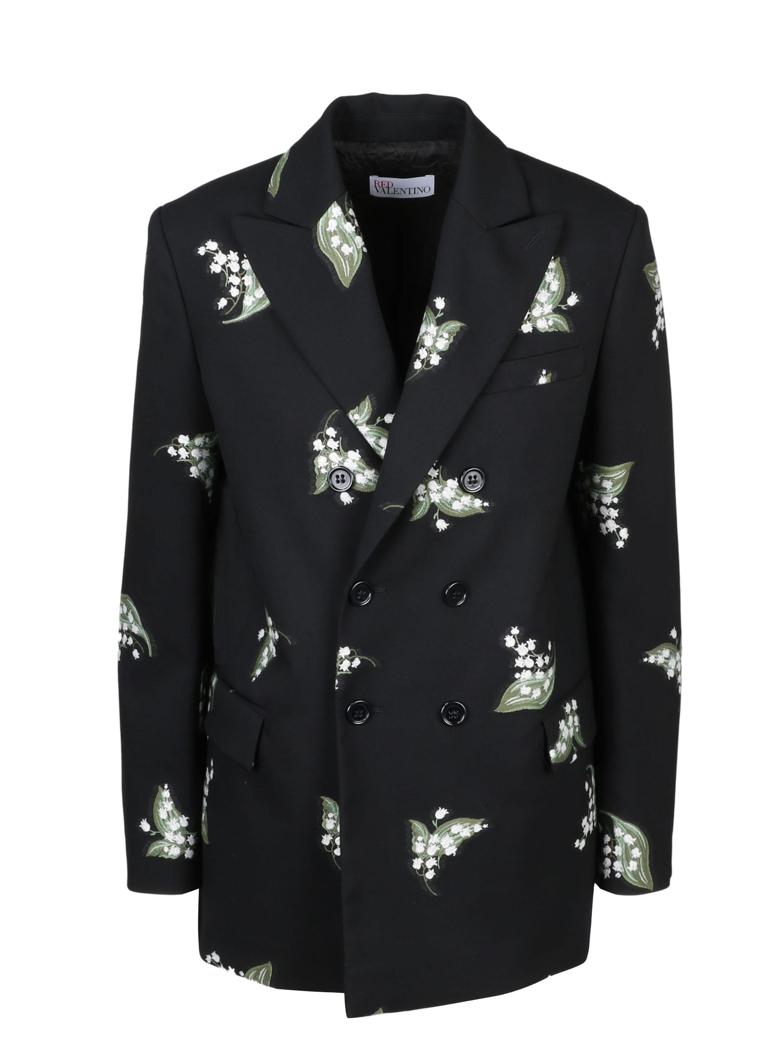 RED Valentino May Lily Embroidered Blazer