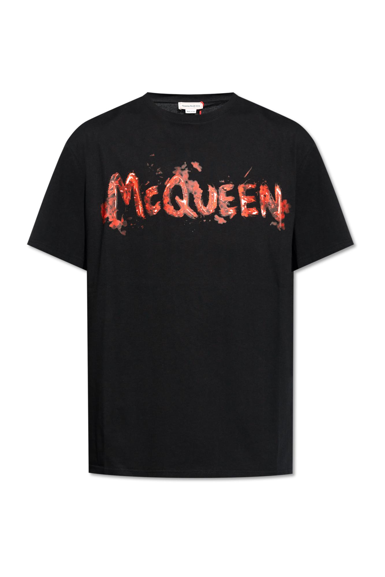 Shop Alexander Mcqueen T-shirt With Logo In Black