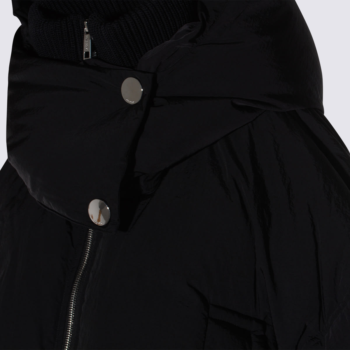 Sportmax Glizia Down Hooded Jacket In Black