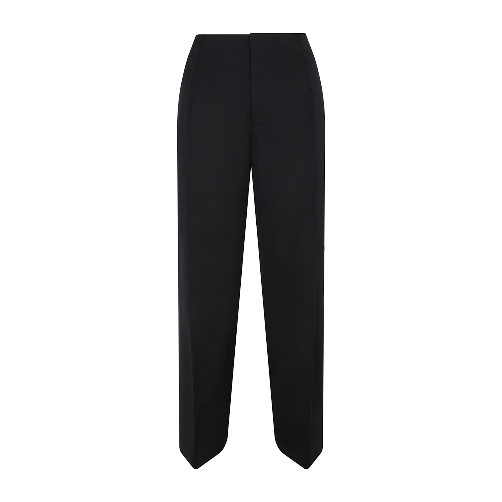 Bottega Veneta Wool Cropped Trousers In Black