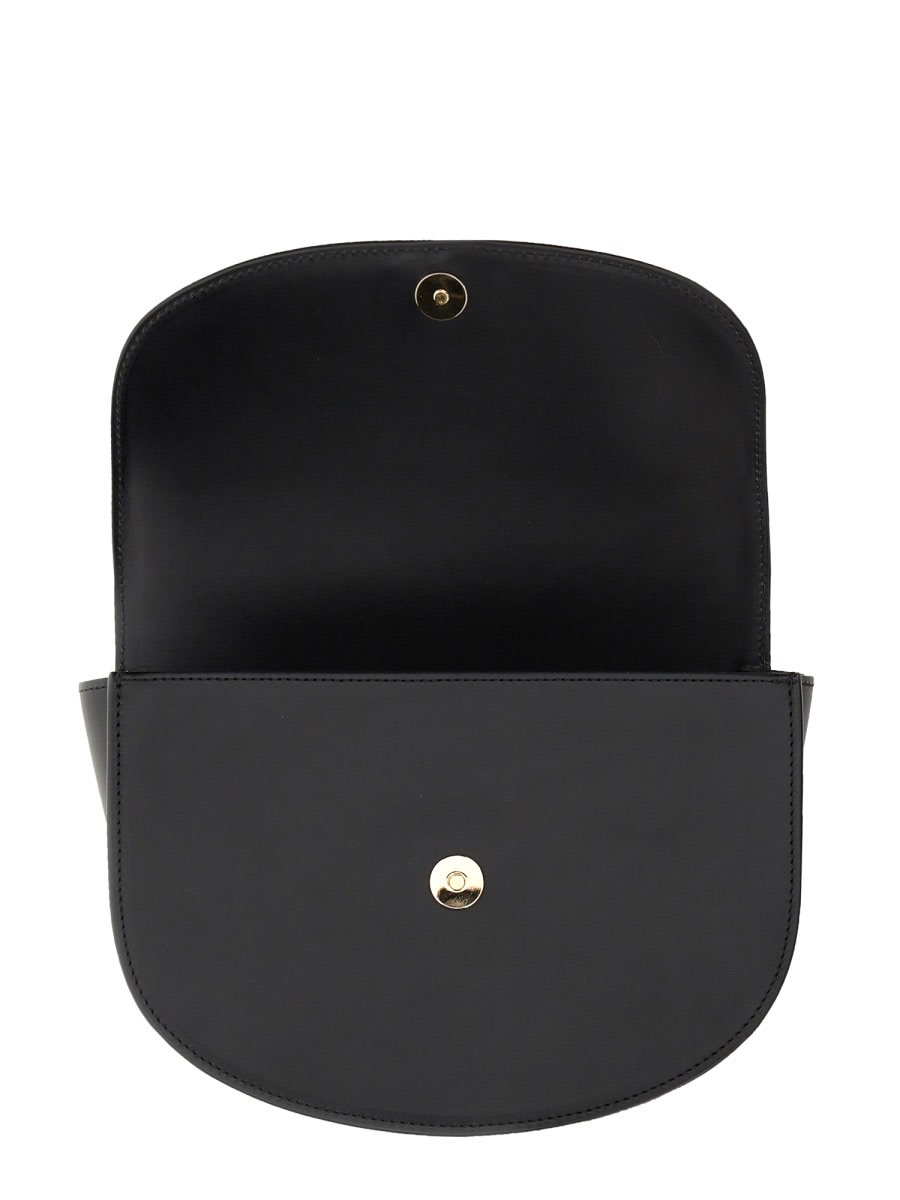 Shop Apc Genève Shoulder Bag In Black